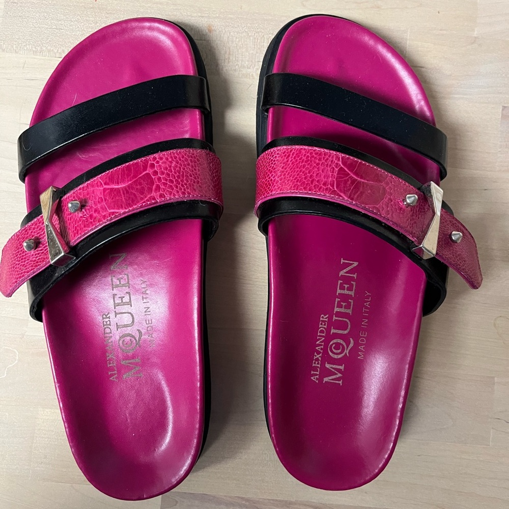 Alexander McQueen Pink and Black Women's Sandals
NWOT